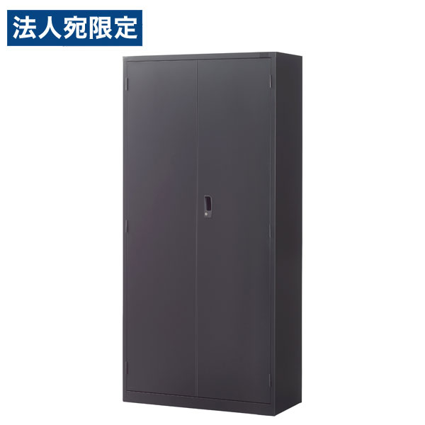 生興 ASKシリーズ 両開き書庫 ブラック 下置用 W880×D400×H1860mm ASK-36H [ オフィス家具 収納 収納家具 書庫 スチール書庫 ]『代引不可』 『送料無料（一部地域除く）』