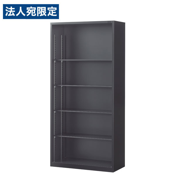生興 ASKシリーズ オープン書庫 ブラック 下置用 W880×D400×H1860mm ASK-36K [ オフィス家具 収納 収納家具 書庫 スチール書庫 ]『代引不可』 『送料無料（一部地域除く）』 24,448円