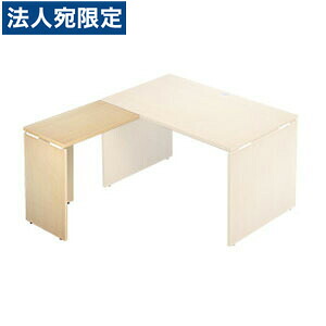 Garage 木製マイコン事務机 L字用 AF片方事務机 AF-074L 肌理 ホワイトメープル 『代引不可』『貨物輸送無料（構成成分地方除く）』