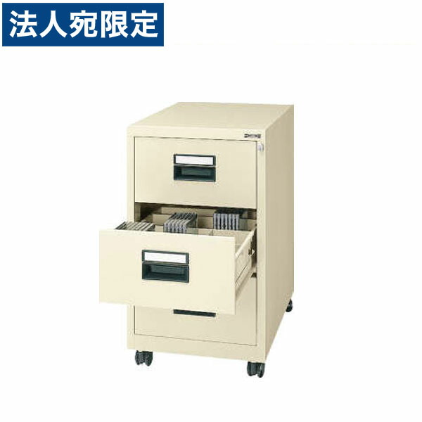 ライオン事務器 メディアキャビネット W400×D600×H700mm アイボリー CD-C30 777-94 『代引不可』 『送料無料（一部地域除く）』