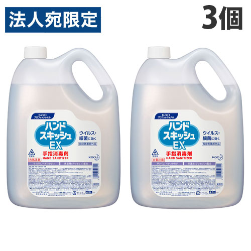 花王 ハンドスキッシュ EX 4.5L×3個 『指定医薬部外品』 『送料無料（一部地域除く）』