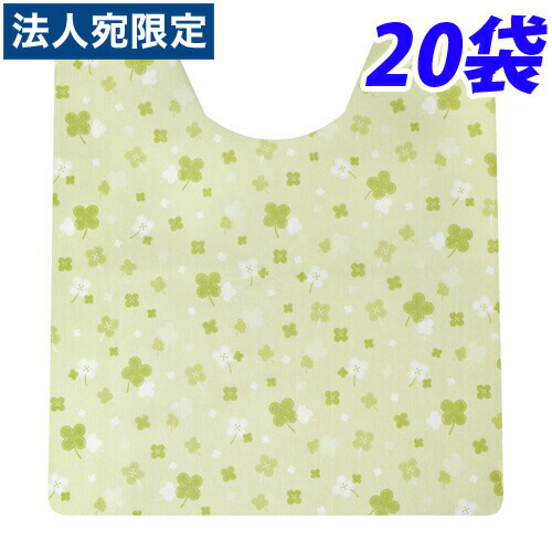 室内用便器用消臭立ち会い場腰掛け 緑であること(クローバー柄) 20枚×20袋使い捨て 介護併設 介護 御勤め用 室内用便器 立ち会い場腰掛け 『貨物輸送無料（構成要素領域除く）』