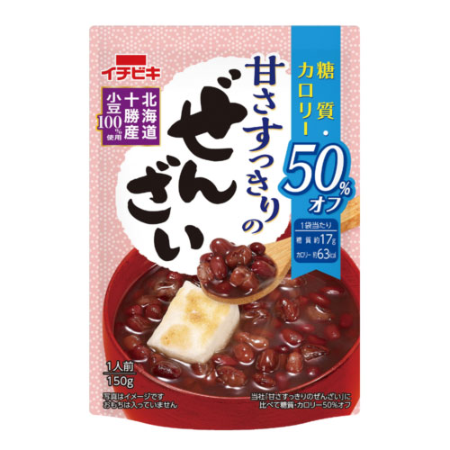 イチビキ 糖質カロリー50 オフ 150g 3個 お菓子 ぜんざい