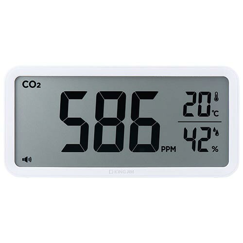 ザラージ CO2モニター 【キングジム】CD100シロ