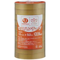セロハンテープ18mm×50m200巻 B642J-200 【ジョインテックス】