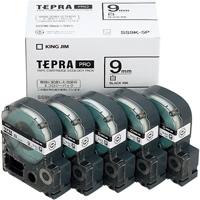 PROテープ SS9K-5P 白に黒文字 9mm 5個 【キングジム】
