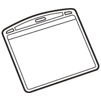 名札用替ケース パス名刺横100枚B073J-10 【ジョインテックス】