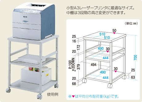 楽天市場】（代引き不可）（同梱不可） ナカキン KD記載台 ロータイプ 