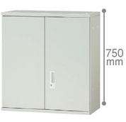 JLストレージ 両開き保管庫 JL-A75A WH 【プラス】 上置き用 【メーカー直送品】 【時間指定不可・夜間配送不可】 【平日配送のみ】