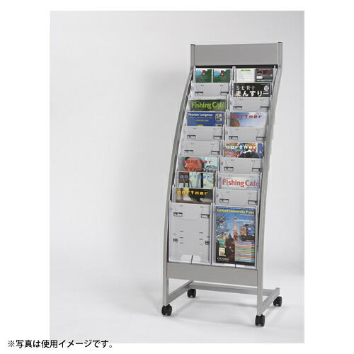 パンフレットスタンド 　ＰＳＲシリーズ　 １０段タイプ　 Ａ４判２列１０段 【エヌケイ】PSR-C210-W 【メーカー直送品】 【時間指定不可・夜間配送不可】 【平日配送のみ】