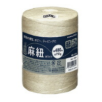 麻紐（余暇活動向け）乾酪一巻き 480m 白いこと ホヒ-35W【コクヨKOKUYO】【貨物輸送無料】お買い得20巻容器に並べる