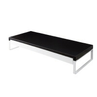 机上台　引出し付（幅５９０ｍｍ）黒　材質：スチール　組立式（工具付き） A7338-24【リヒトラブ】 4,502円