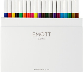 水溶性サインペンエモット EMOTT 40色仕掛ける【三菱鉛筆】PEMSY40C