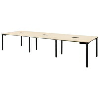 フリーアドレスデスク HY-3612A ナチュラル【ジョインテックス】幅3600×奥行1200mm×高さ720mm【メーカー直送品】【時間指定不可・夜間配送不可】【平日配送のみ】
