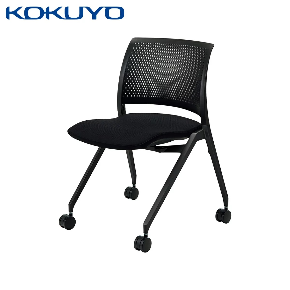 【コクヨ】会議イス ミーティングチェア Spline スプライン K11-B210 キャスタータイプ 座クッションタイプ ブラック塗装脚 【メーカー直送品】 【時間指定不可・夜間配送不可】 【平日配送のみ】
