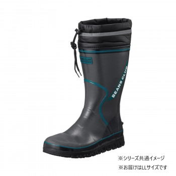 （同梱不可） 福山ゴム工業　カジュアルショートブーツ ビーンズクラブ 103S　 LLグレー AA81200 鉄製先芯入りセフティーブーツ