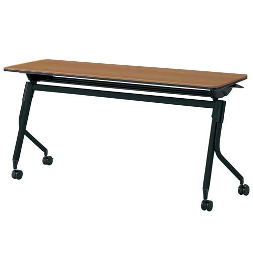 リネロ2 (Linello2) 話し合い時刻表 黒いこと脚 LD-515 T2/BK ミディアムウッド幅 1500粍 × 奥ぶかさ 450粍 × 高さ720粍【つけ加える】【製造業者直送品】【第四次元決める不可・夜分送りとどける不可】【週日送りとどけるのみ】