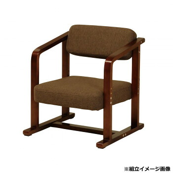 （代引っ張ること不可）（同梱不可） 弘益(KOEKI) UTILITY ちょこっとイス 座イス 赤銅色 LC11BR 腰痛や膝の痛み、床からの立ち上がりが厄介なものになる方におすすめ