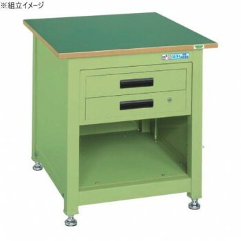 （代引っ張ること不可）（同梱不可） サカエ 一人用進め方台KT印字機 サカエリューム天板 700×700×740粍 押し込み2段 KT-112FEN 進め方する間隔文字と蔵入りする空間的関係を1つにまとめた進め方台