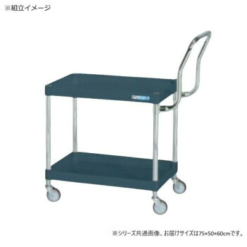 （代引き不可）（同梱不可） サカエ CSパールワゴン軽量 ハイタイプ取手 ダークグレー CSP-7562LHTD 強度とコストパフォーマンスを両立した軽量ワゴン