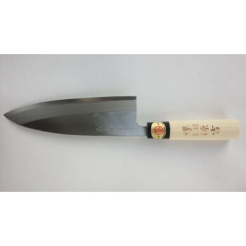 （同梱不可） 日本製　堺の包丁　堺源吉作　ハガネ出刃　包丁180mm 堺の職人が仕上げた本格和包丁