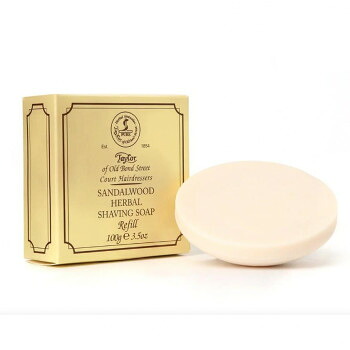 （同梱不可） Taylor of Old Bond Street　テイラー　サンダルウッドシェービングソープ 100g 高級感があるマスキュリンなサンダルウッドの香り