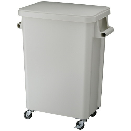 厨房用キャスターペール７２Ｌ　グレー　排水栓付Ｗ５７０×Ｄ３５０×Ｈ６９５ｍｍ GGYK005【リス】