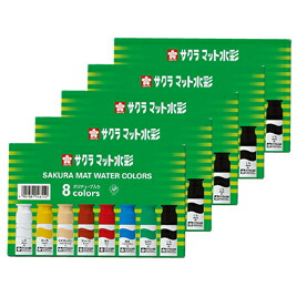 マット水彩ポリ１２ｍｌ　１５色　５セット 146175*5【サクラクレパス】 6,571円