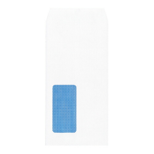 裏地紋入り窓明封筒（業務用）　長３　ホワイト１００ｇ／ｍ２　１０００枚 121031【キングコーポレーション】｜オフィス　ユー