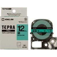 テプラPROテープ 緑に黒文字 12mm 5本 【キングジム】