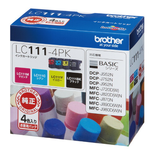 ブラザー対応純正インクカートリッジ LC111-4PK LC111-4PK 【ブラザー】