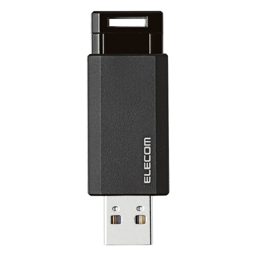 【ゆうパケット対応可】 USBメモリ3.1 ノック式128GB MF-PKU3128GBK 【エレコム】