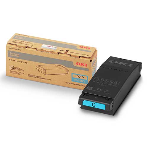 トナーカートリッジ TC-C4EC1 シアン【沖データ】【メーカー取寄品のため、返品キャンセル不可】｜オフィス　ユー