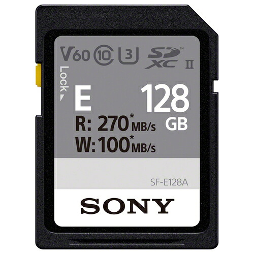 SDXCカード128GB SF-E128 SF-E128A 【ソニー】 【メーカー取寄品のため、返品キャンセル不可】