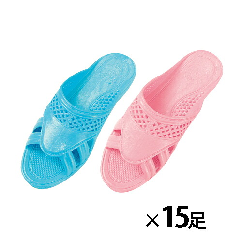 成型サンダル１６ｃｍ　ピンク（１５足） 401108 【ニッポンスリッパ】