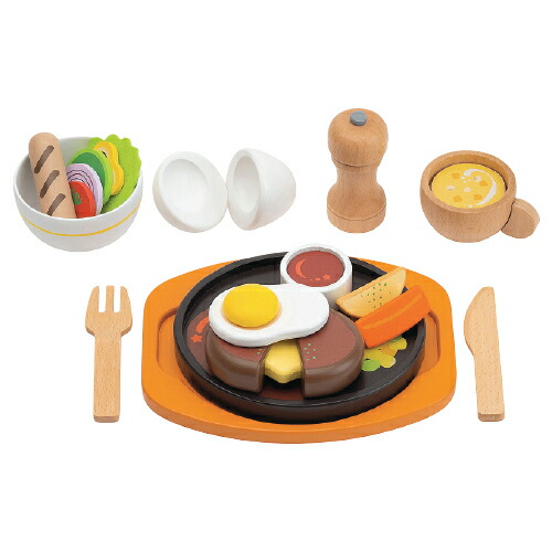 はじめてのおままごと　ハンバーグセット G05-1232 【ウッディプッディ】