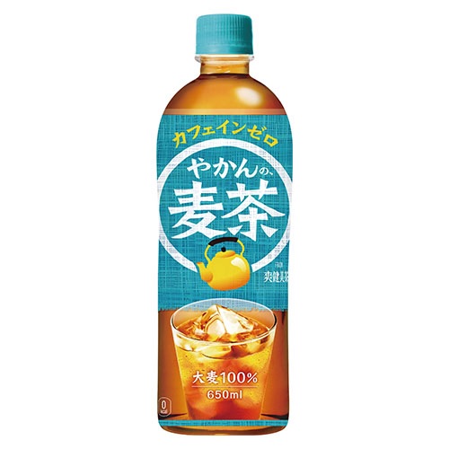 やかんの麦茶ＰＥＴ　６５０ｍｌ　24本 53405 【コカ・コーラ】 ※軽減税率対象商品