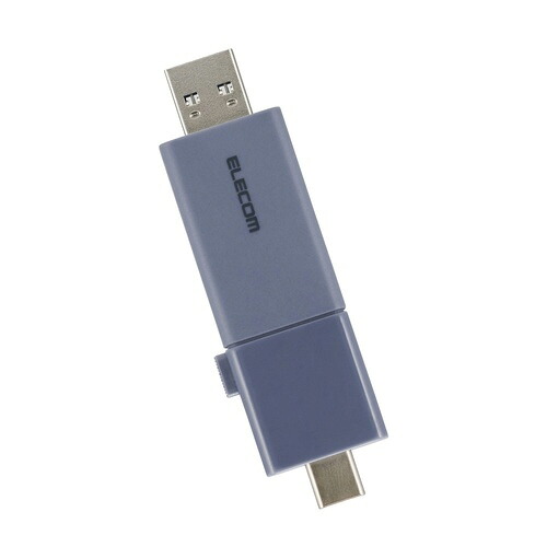 スライド式ＵＳＢメモリ　１２８ＧＢ　黒　1個 MF-WSAU3128GBK 【エレコム】
