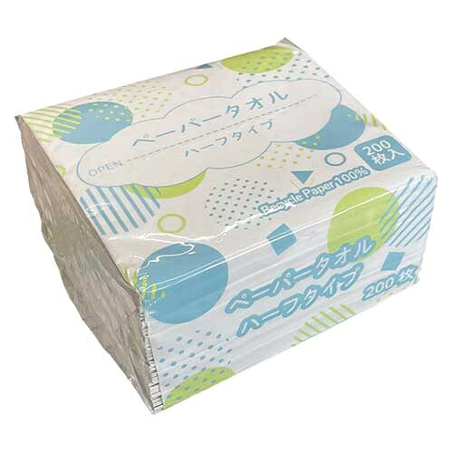 ペーパータオル 二分の一手合い 200枚 60個PATOH-200【今村紙工】 【製造会社直送品】【第四次元任ずる不可・小夜送りとどける不可】【週日送りとどけるのみ】