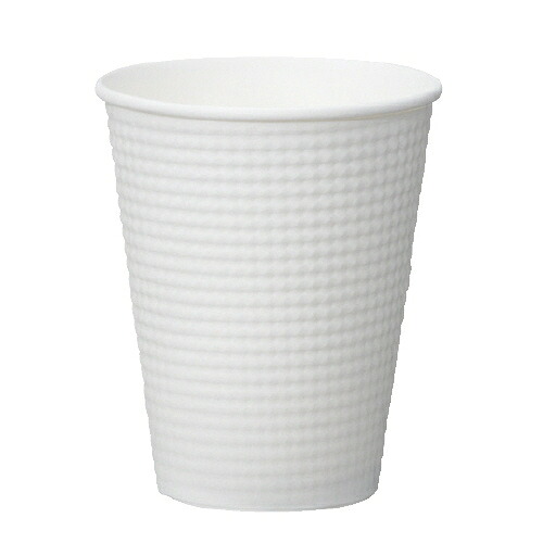 エンボスカップホワイト 340mL 25個×50パソコン3425E【サンナップ】