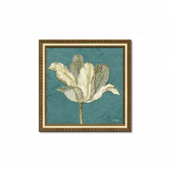 （同梱不可） アートフレーム ダイアン スティムソン「チューリップ ウィズ ターコイズ」 DS-13025 絵と額がセット