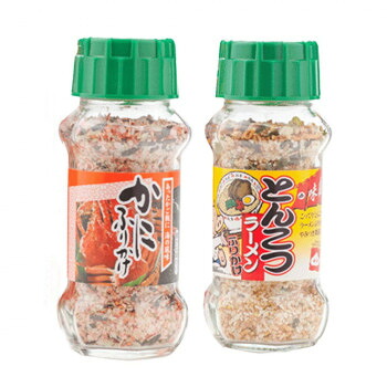 (代引き不可)(同梱不可) みなり かにふりかけ 85g・とんこつラーメンふりかけ 80g 各15個セット 風味ゆたかなふりかけ|オフィス ユー