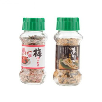 （代引き不可）（同梱不可） みなり 梅ふりかけ 85g・あなごふりかけ 80g　各15個セット ふりかけセット｜オフィス　ユー