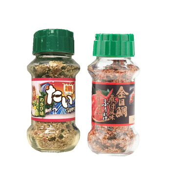 (代引き不可)(同梱不可) みなり たいふりかけ 85g・金目鯛煮付風味ふりかけ 80g 各15個セット 風味ゆたかなふりかけ|オフィス ユー