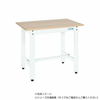 （代引き不可）（同梱不可） サカエ 軽量作業台KKタイプ 抗菌加工 木目天板 パールホワイト 900×600×740mm KK-38MKW 軽量の作業台