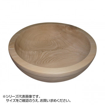 (代引き不可)(同梱不可)雅漆工芸 こね鉢 木地仕上 36cm 5-14-08