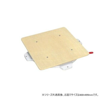 （代引き不可）（同梱不可） サカエ クルクル回転盤 合板天板 400×499×51mm ハンドストッパー付 PS-40T あらゆる作業をアシスト