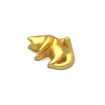 （同梱不可） 金箔ネコ　箸置き ごろん AR0623335 金箔を使用した美しい日本の工芸品