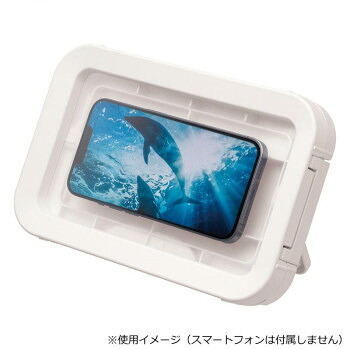 （同梱不可） リズム スマートフォン用防水ケース 9YY018RH03 5313-262 おふろなど水回りでスマートフォンを満喫できる