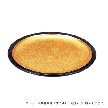 (同梱不可) 福井クラフト 2尺満月皿 二色金箔 70009280 二色金箔を施した満月皿|オフィス ユー